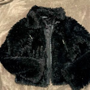 Black Faux fur jacket